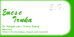 emese trnka business card